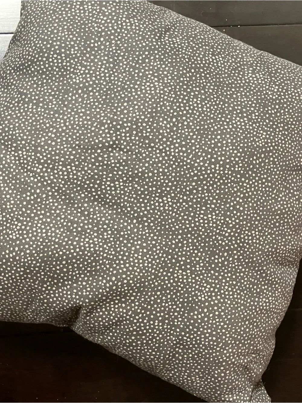 Hand made vintage Floral Yellow and Gray Pillow with Contrast Trim